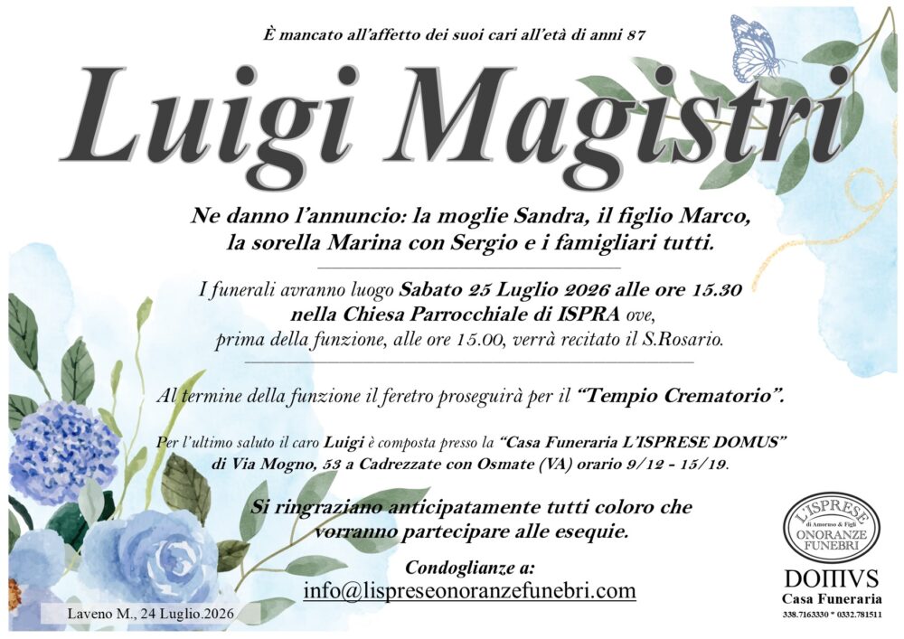 Epigrafe Luigi Magistri