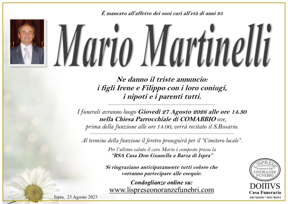 Epigrafe Mario Martinelli