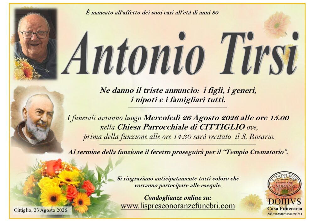 Epigrafe Antonio Tirsi
