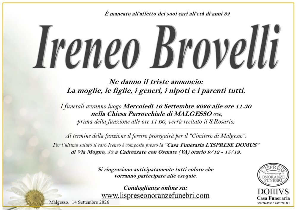 Epigrafe Ireneo Brovelli