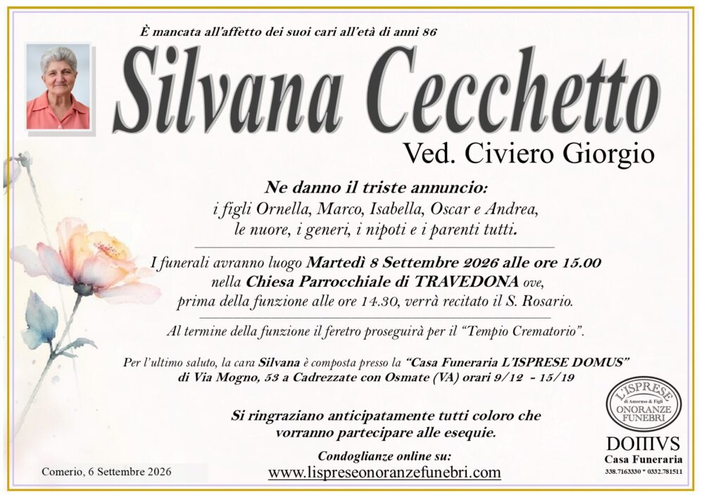 Epigrafe Silvana Cecchetto