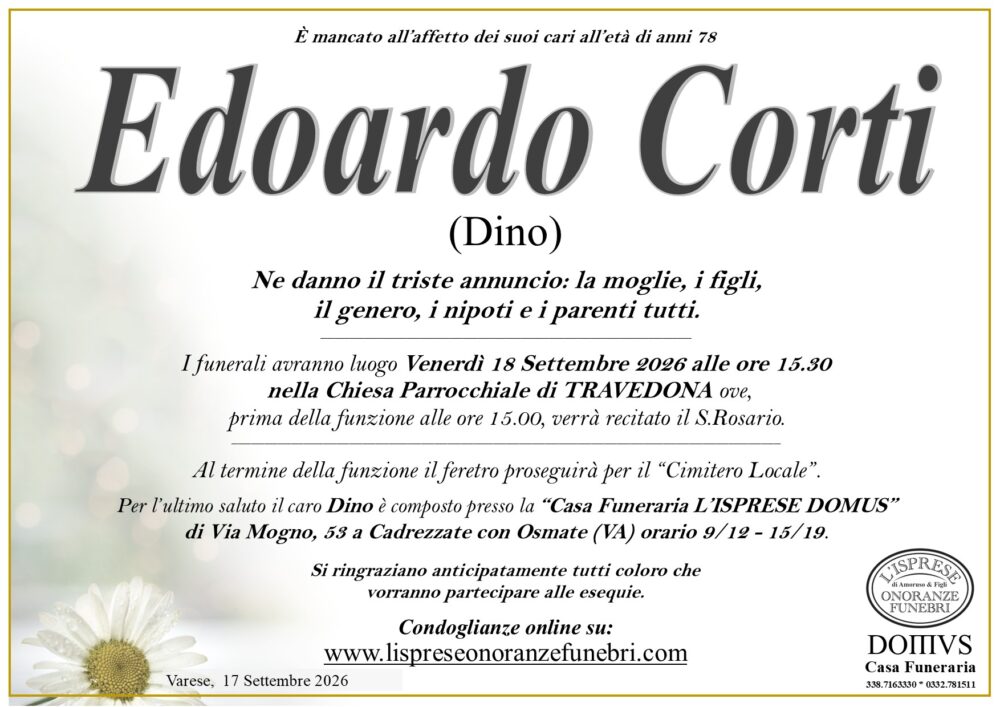 Epigrafe Edoardo Corti (Dino)